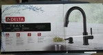 Delta Kitchen Faucet -trask- Matte Black- Pull Down- Sealed Box 19933-BLSD-DST. Fixed Price $209.00.