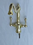 Whitehaus Vintage Iii Solid Brass Swivel Spout Kitchen Faucet Polished. Fixed Price $398.00.