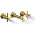 Kohler T14413-3-2MB Purist Wall Mounted Widespread Bathroom Faucet,brushed Brass. Fixed Price $610.00.