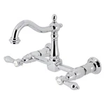Kingston Brass KS126.BAL Heirloom 1.8 Gpm Wall Mounted Widespread - Chrome. Fixed Price $347.72.