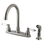 Kingston Brass FB7798PLSP Victorian 8-INCH Centerset Kitchen Faucet With Sprayer. Fixed Price $93.86.
