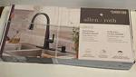 Allen Roth Kitchen Faucet Reagan Matte Black Pull Down Jet Spray Soap Pump. Fixed Price $70.85.