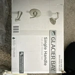 Glacier Bay Tub/shower Set Brushed Nickel Lever Handle Round Head 1006 898 48. Fixed Price $22.99.