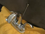 Delta Bathroom Two Handle Chrome Faucet, Model #25706LF, Used. Fixed Price $25.00.