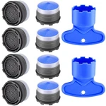 Boetoadg 8PCS Faucet Aerator M18.5, Plug-in Blue. Fixed Price $11.98.