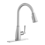 Glacier Bay Fairhurst Pull-down Sprayer Kitchen Faucet Stainless Steel. Fixed Price $77.86.