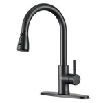 Kitchen Faucets With Pull Down Sprayer, High Arc Single Handle Stainless Stee.... Fixed Price $65.04.