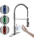Owofan Touchless Kitchen Faucet With Pull Down Sprayer Led Light, Motion Sensor. Fixed Price $90.00.