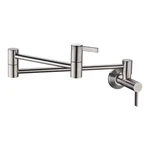 Luxier KTS17-TB V 2 Handle Wall-mounted Pot Filler Brushed Nickel. Fixed Price $79.90.
