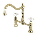 Kingston Brass KS1172PX Heritage Bridge Kitchen Faucet. Fixed Price $217.69.