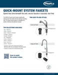 Proflo PFXC8027 Faywood 1.5 Gpm Single Hole Pull Down Kitchen Faucet Includes. Fixed Price $110.24.