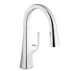 Kohler K-22065-CP Graze Kitchen Sink Faucet, Polished Chrome. Fixed Price $340.00.