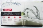 Delta Kitchen Faucet Classic With Sprayer 400-DST-L Single Handle New. Fixed Price $79.95.
