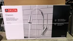Delta Classic 19810-DST Chrome Single-handle Pulldown Kitchen Faucet. Fixed Price $90.00.