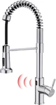 Touchless Chrome Kitchen Faucet With Pull-down Sprayer And Motion Sensor. Fixed Price $283.99.