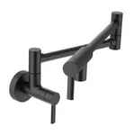 Moen S665 Black 5.5 Gpm Wall Mounted Double Handle Pot Filler. Fixed Price $922.11.
