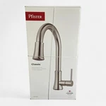 Pfister Classic Stainless Deck-mount Pull-down Kitchen Faucet With Sprayer. Fixed Price $99.98.