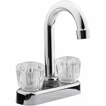 Dura Faucet DF-PB150A-CP Rv Swivel Bar With Clear Acrylic 2-KNOBS 6-INC. Fixed Price $47.10.