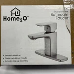 New HOME2O Sink Faucet Brushed Nickel 1-HANDLE Single Hole H08L-412-BN. Fixed Price $41.97.