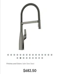 New Blanco 443266 Rivana Semi-pro Pull-out Kitchen Faucet Dual Spray Single Hole. Fixed Price $187.49.