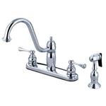 Kingston Brass KB1111BLBS Heritage Centerset Kitchen Faucet. Fixed Price $169.31.