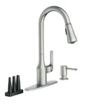 Moen Milton Single-handle Pull Down Sprayer Kitchen Faucet 87114SRS Stainless. Fixed Price $139.00.