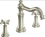 TS22101BN Moen Weymouth Two-handle High Arc Roman Tub Faucet Brushed Nickel Read. Fixed Price $320.00.