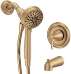 Moen 82021BZG Ronan Tub & Shower Faucet With Handheld Spray, Bronze Gold Finish. Fixed Price $150.00.