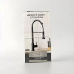 Better Homes & Gardens Elmont 1-HANDLE Sprayer Kitchen Faucet, Matte Black. Fixed Price $80.88.