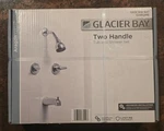 Glacier Bay Aragon HD833X-0001 2-HANDLE 1-SPRAY Tub Shower Faucet In Chrome. Fixed Price $39.95.