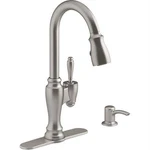 Kohler Arsdale 1 Hole Pull Down Kitchen Faucet Vibrant Stainless K-R22970-SD-VS. Fixed Price $205.99.