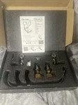 Favorpo Wall Mount 8" Center Commercial Kitchen Faucet, 12" Swivel Spout. Fixed Price $49.98.