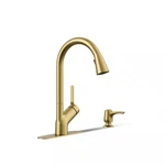 Kohler Setra Pull-down Sprayer Kitchen Faucet Vibrant Brushed Moderne Brass. Fixed Price $234.75.