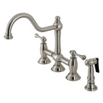 Kingston Brass KS379.BLBS Restoration 1.8 Gpm Bridge Kitchen - Nickel. Fixed Price $578.47.