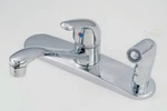 American Brass Rv Faucet With D-spout, Single Lever Handle & Sprayer SL801FN-3. Fixed Price $69.90.