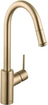 Hansgrohe 14872251 Talis Pull-down 1-SPRAY Kitchen Faucet, Brushed Gold Optic. Fixed Price $294.99.