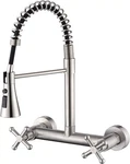 Wall Mount Kitchen Sink Faucet Pull Out Sprayer Comm. Spring 3 Function 9261. Fixed Price $95.00.