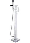 Votamuta Bathroom Floor Mounted Single Handle Waterfall Spout Tub Filler Faucet. Fixed Price $105.00.