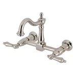 Kingston Brass KS126.AL Heritage 1.8 Gpm Wall Mounted Widespread - Nickel. Fixed Price $305.47.