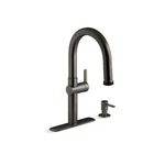 Kohler Canada Pull-down Kitchen Faucet W/ Soap/lotion Dispenser. Fixed Price $581.98.