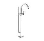New Grohe Grandera 23318000 Floor Mount Tub Filler Chrome W/ Hand Shower. Fixed Price $698.00.