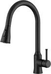 Matte Black High Arc Kitchen Faucet With Pull Down Sprayer Stainless Steel Lead-. Fixed Price $225.99.