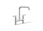 Kohler K-7548-4-CP Purist Widespread Bridge Kitchen Faucet Chrome. Fixed Price $175.00.