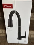 Pfister Classic Matte Black Single Handle Pull Down Kitchen Faucet F-529-7PFB. Fixed Price $79.00.