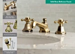 Kingston KS4463BX Two-handle 3-HOLE Widespread Solid Brass Faucet Brand New!. Fixed Price $175.05.