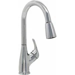 Ez-flo High-arc Kitchen Sink Faucet With Pull-down Head Sprayer, Chrome, 10388. Fixed Price $75.00.