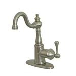 Kingston Brass KS7498BL English Vintage 1 Hole Bar Faucet , Brushed Nickel. Fixed Price $125.00.
