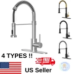 Kitchen Faucet Sprayer Single Handle Pull Down Sink Stainless Steel Mixer Qual... Fixed Price $55.24.