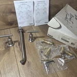 Kohler Purist Wall Mount Faucet Trim T14417-4-BN Brushed Nickel New Open Box. Fixed Price $999.99.