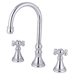 Kingston Brass KS234.KX Governor Deck Mounted Roman Tub Filler - Chrome. Fixed Price $321.72.